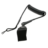 tactical spring sling hand gun secure spring lanyard sling adjustable coiled wire sling with belt outdoor combat gear