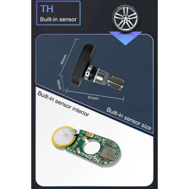 Водонепроницаемый Мотоцикл tpms датчик давления в шинах в режиме реального времени беспроводной мини внешний/внутренний датчик система контроля давления в шинах