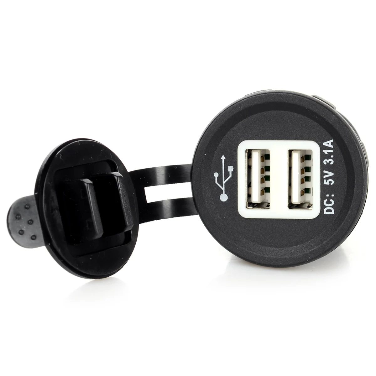 DC 12 ~ 24V 3.1A DIY автомобильное USB зарядное устройство водостойкий двойной Переходник