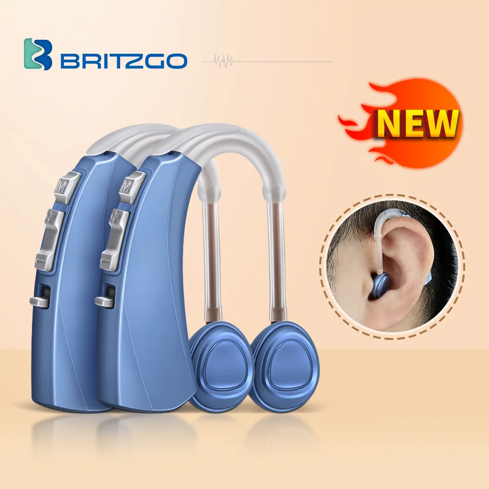 Britzgo Hearing Aid For Deafness,Wireless Digital Magnetic Suction Charging Sound Amplifier,Ear Hearing Aid Deaf-Aid