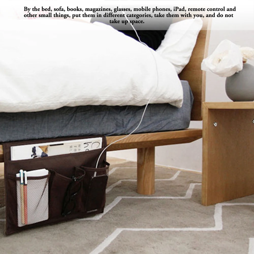 Прикроватный органайзер для хранения подвесной Caddy Dorm кровати стола дивана Сумка