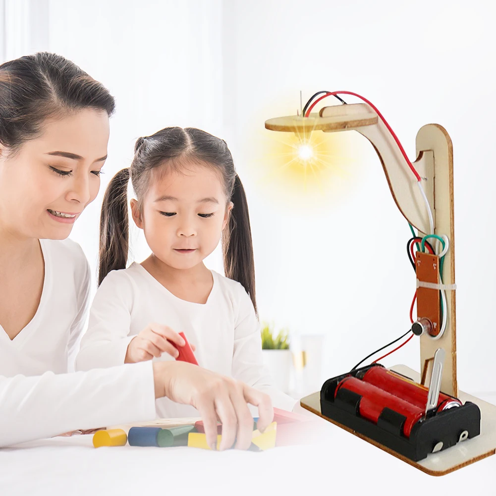 

DIY Street Lamp Model Assembled Kits Technology Science Experiment Handwork Materials Set Kids Children Educational Toys#38