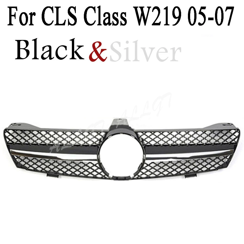 Front Racing Center Grille Facelift Bumper Grill For Mercedes Benz W219 CLS Class 2005 2006 2007 | Автомобили и мотоциклы