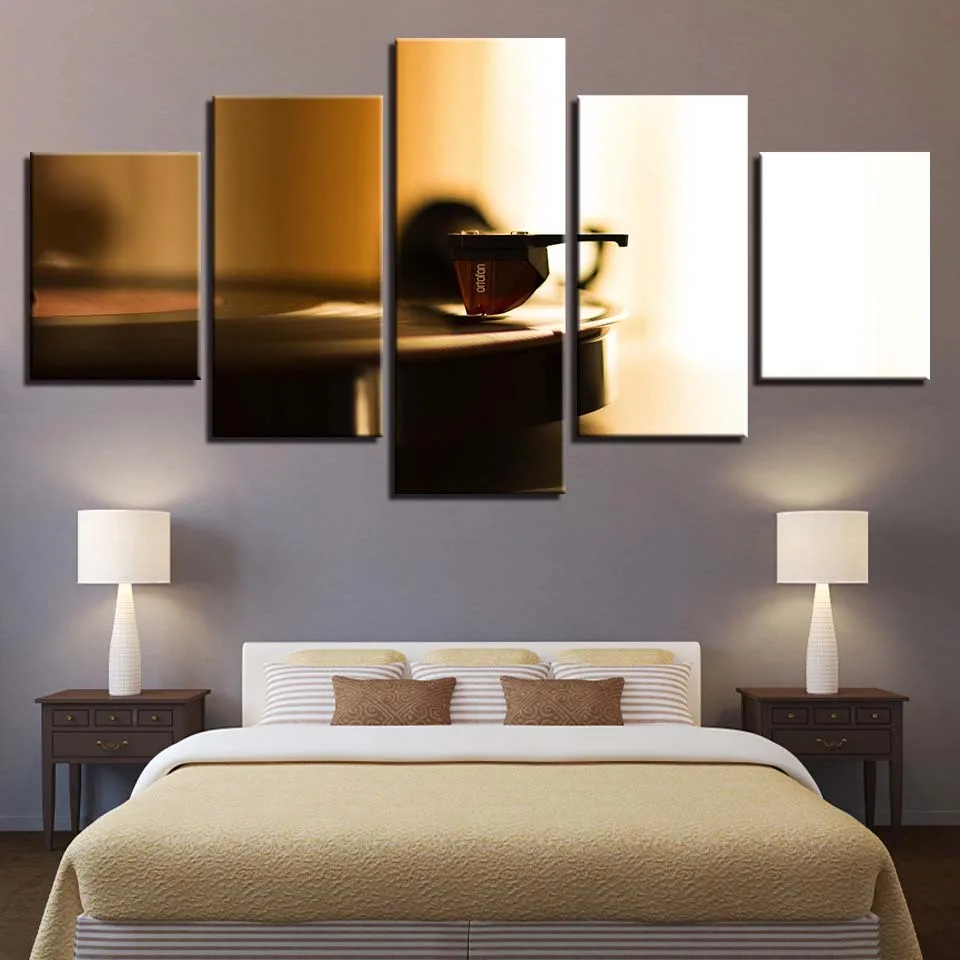 HD печать на холсте стены искусства фотографии домашний декор 5 шт. фонограф