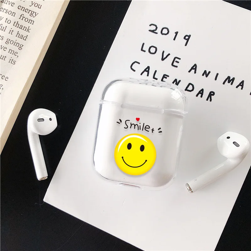 1 шт. наушники для хранения Airpods тонкий прозрачный жесткий PC наушники защитный чехол для Airpods 2 зарядная коробка - Цвет: 4