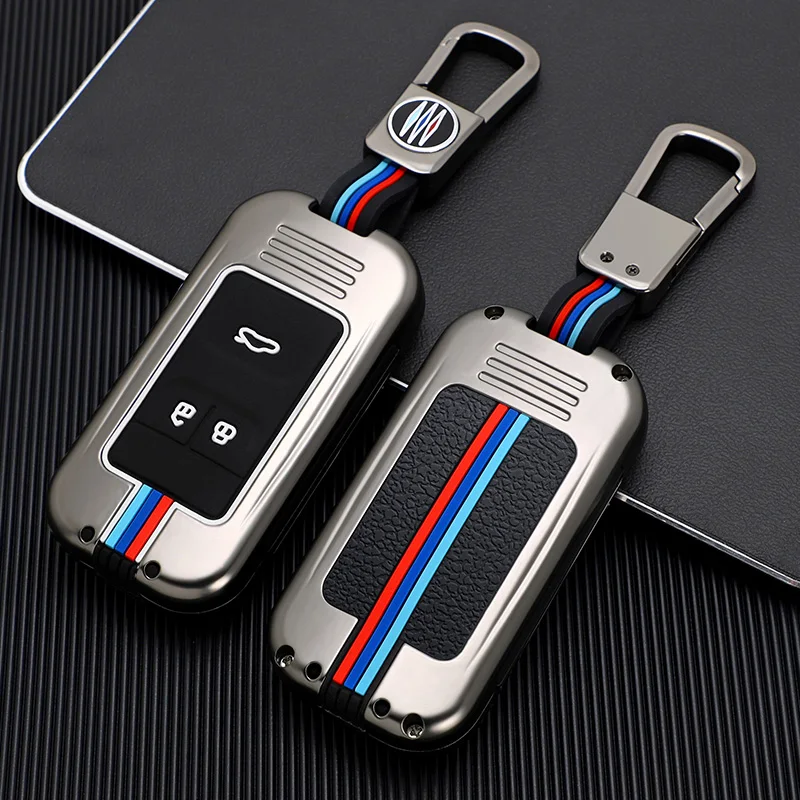 

3 Buttons Zinc Alloy Car Key Case Bag For Chery Tiggo Arrizo Auto Smart Remote Key Cover Holder The New Car Interior Accessories
