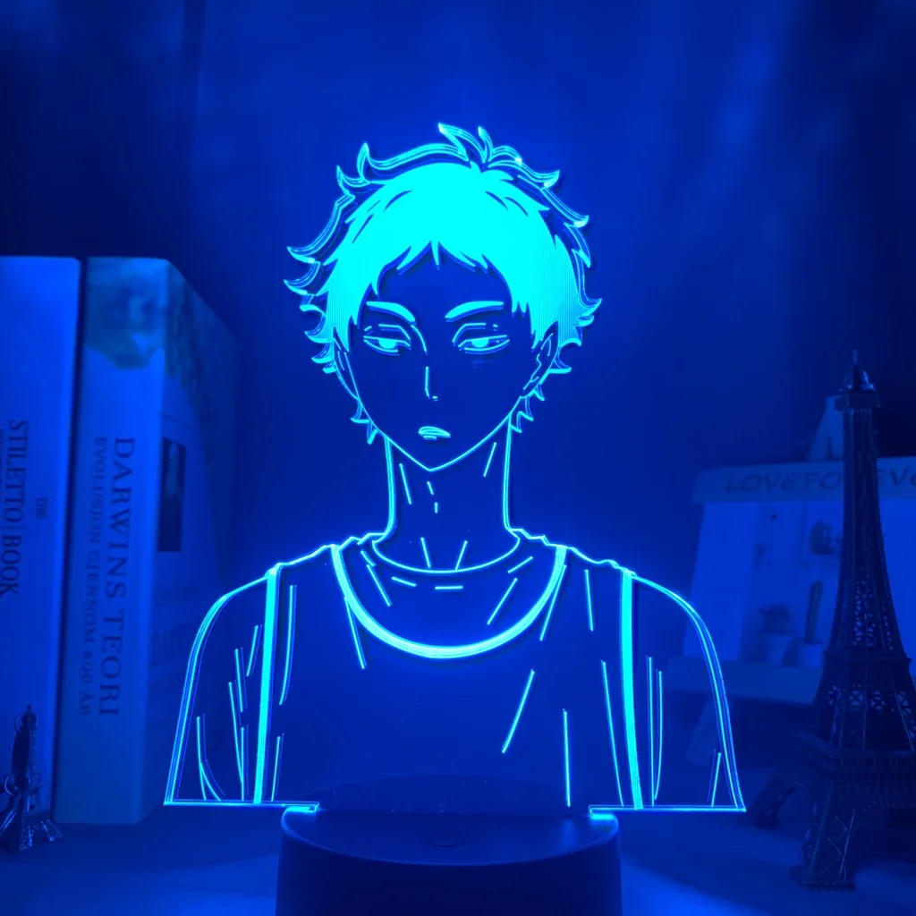 Haikyuu Keiji Akaashi светодиодный ночсветильник лампа для спальни Декор Светильник детей