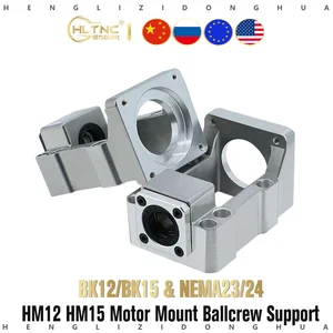 Алюминиевый шаговый Серводвигатель HM12-5760-в HM15, винт сиденья, опорный подшипник, фиксированный встроенный кронштейн для двигателя NEMA23 NEMA 24
