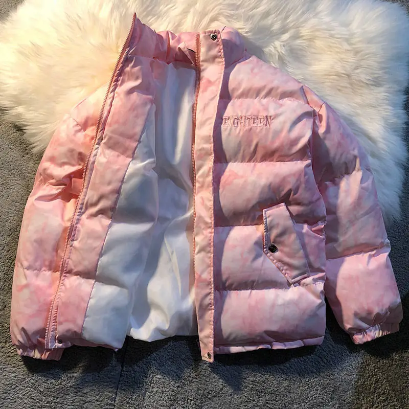 

Women Filling Cotton Jacket Autumn And Winter Casual Style Woman Parkas Female Coats