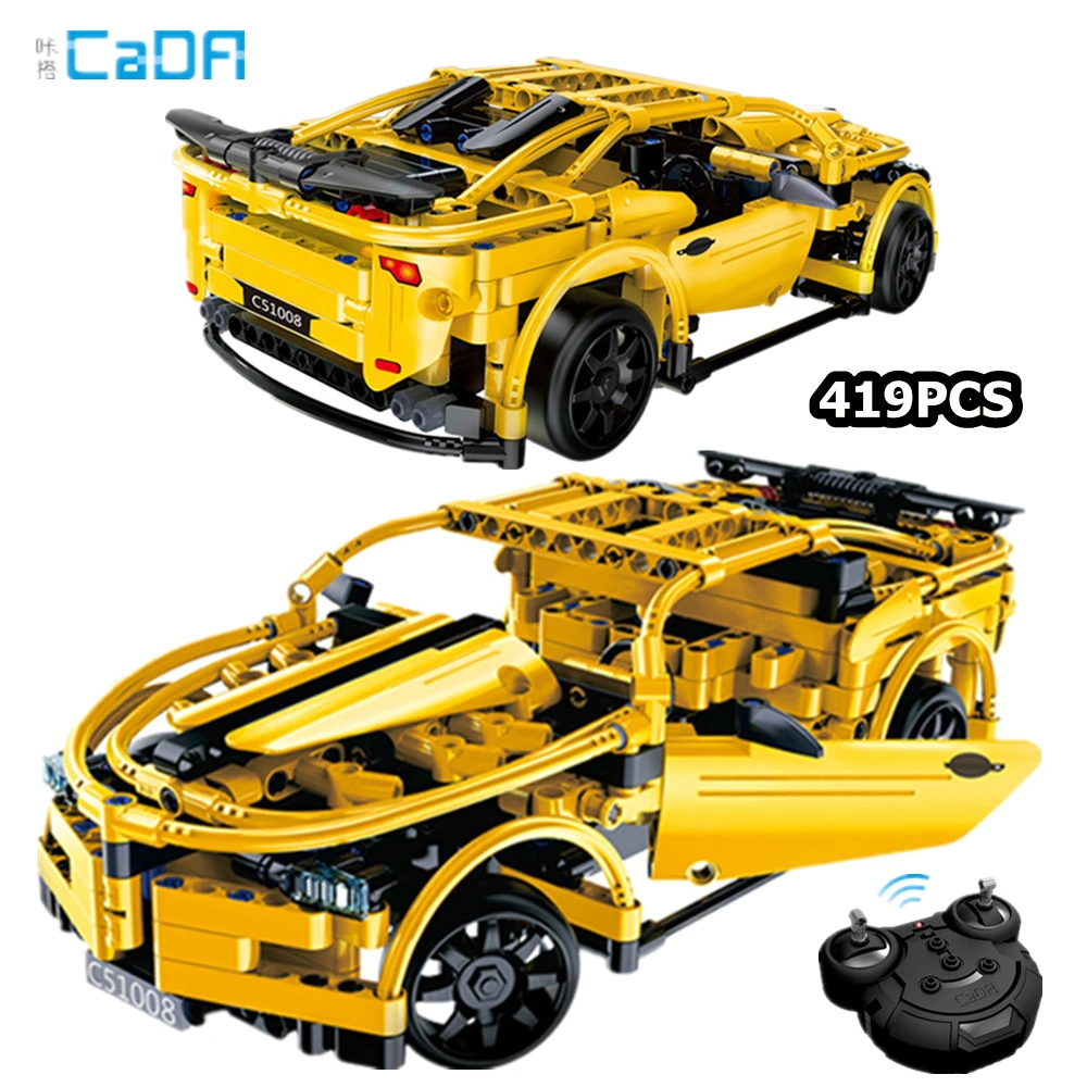 

CADA NEW Techni Hornet Sportcar Racing Sports Car 2.4G remote control Technology MOC Building Blocks Bricks Model Toys Gift
