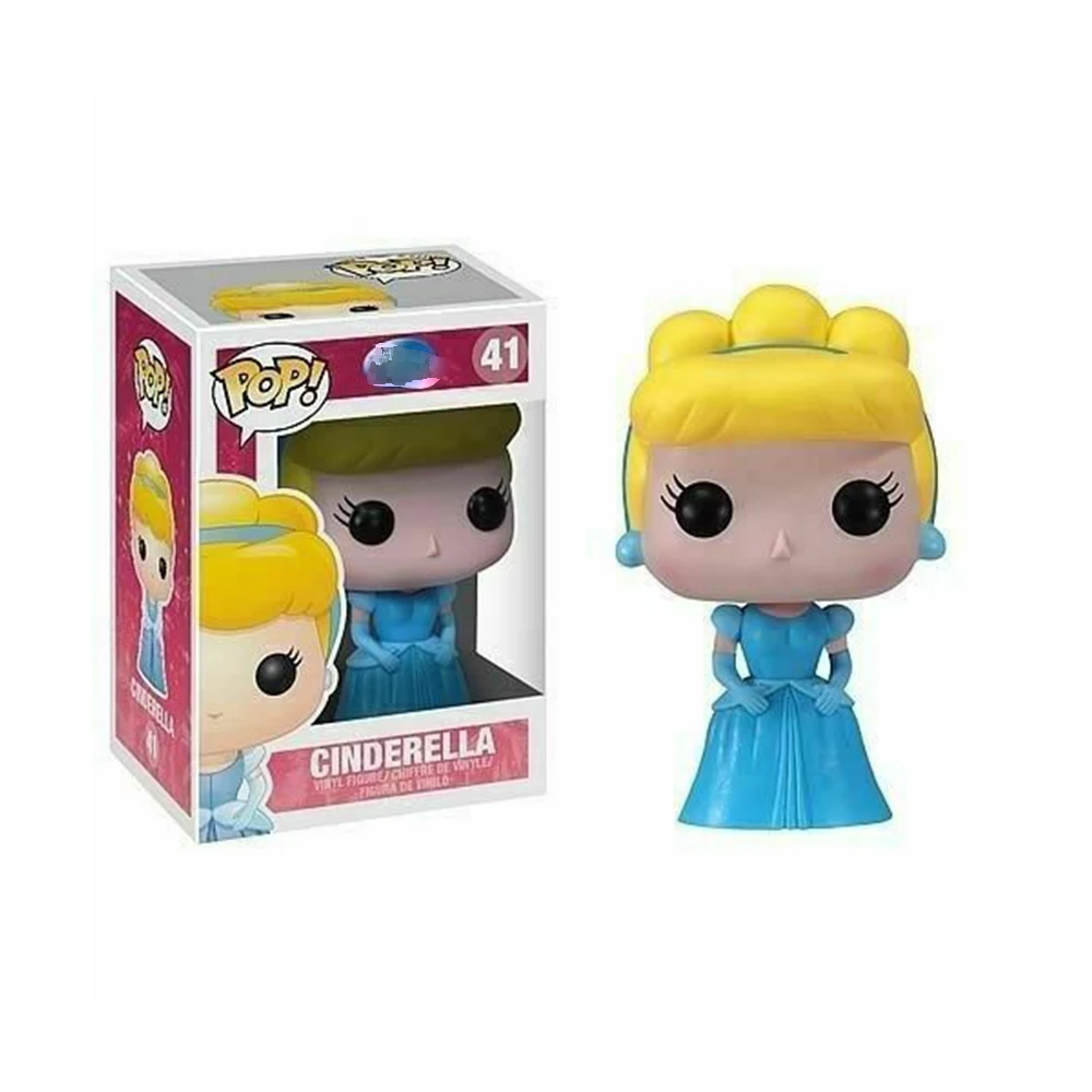 Funko pop Ариэль Рапунцель Золушка Тиана Фигурки ПВХ Модель Коллекция подарок - Цвет: 41