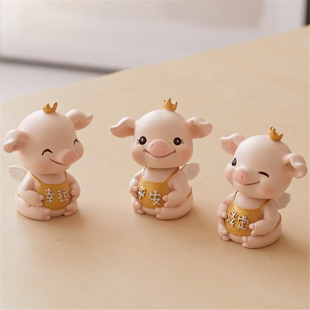 Креативный Автомобильный дисплей может полюбить сеть красная голова свинья