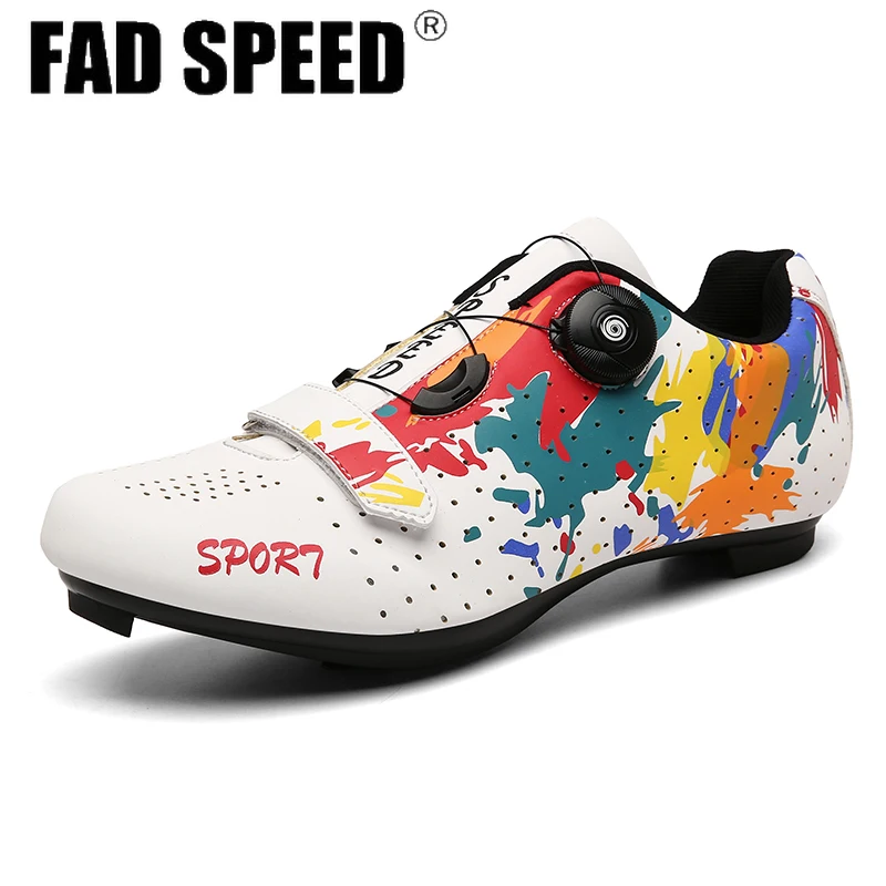 

FAD SPEED Men Cycling Shoes Outdoor Professional Sport Triathlon Racing Road Mountain Bike Sneakers Sapatilha Ciclismo MTB Speed