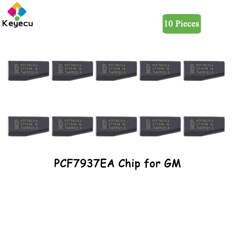 

KEYECU 10 шт. PCF7937EA PCF7937 7937 карбоновый чип Автомобильный Транспондер Автомобильный ключ чип для GM