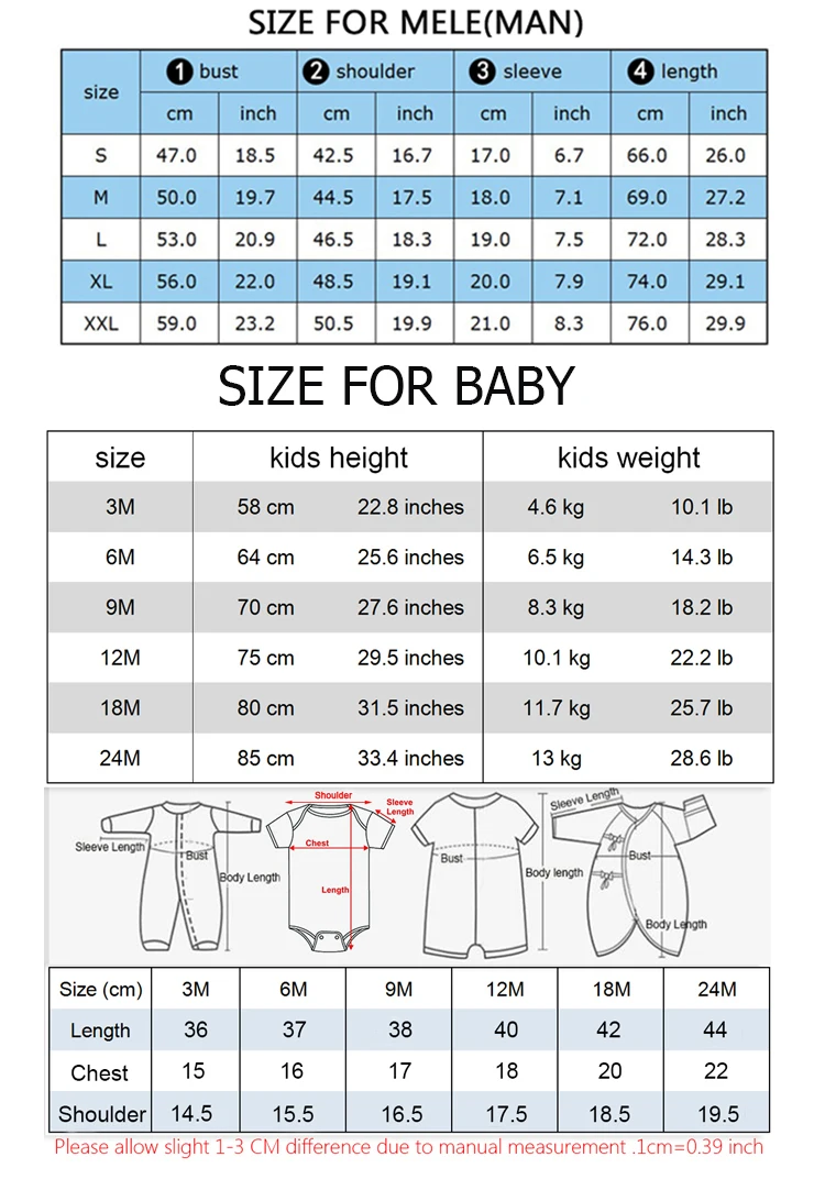 1 jugador 1/2 padre y beb&eacute; familia mirar a juego camisetas Tops beb&eacute; monos pap&aacute; y ni&ntilde;os que combinan ropa camiseta-1