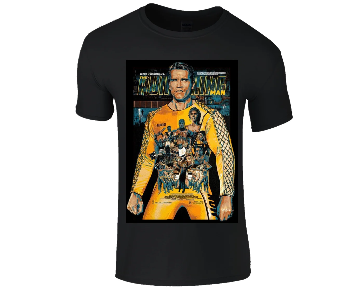 

The Running Man Movie 80S 90S Retro Arnold Schwarzenegger Arnie Mens T Shirt Mans Unique Cotton Short Sleeves O-Neck T Shirt