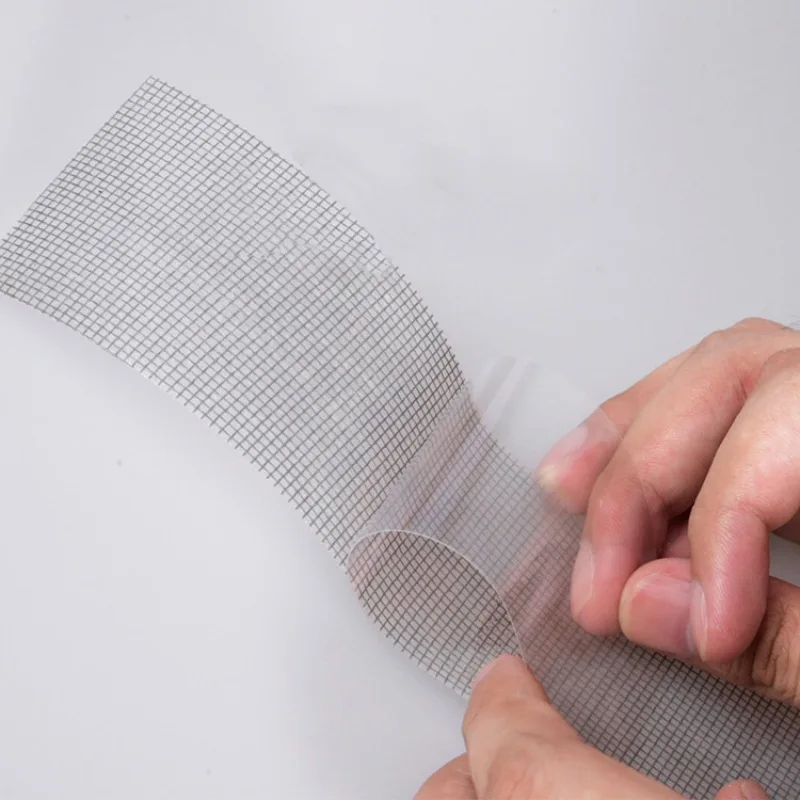 Сетчатая лента для ремонта экрана самоклеящаяся скрывающая отверстия окон