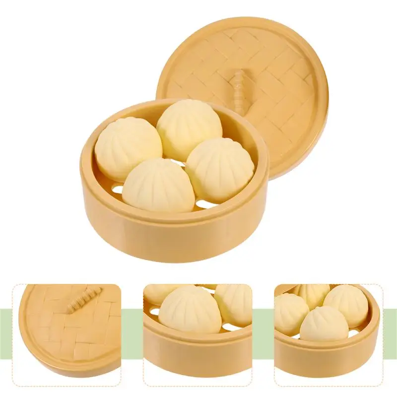 

1 Set Squeeze Toy Food Shape Steamed Stuffed Bun TRP Squeeze Toy Stress Relief Toy for Kids