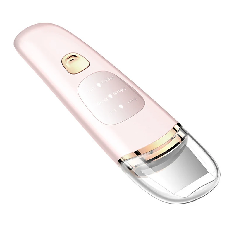 Koop Nieuwe Facial Massager Ultra Sonic Huid Scrubber Comedondrukker Acne Sonic Ion Peeling Cavitatie Schop Deep Pore Gezicht Cleaner
