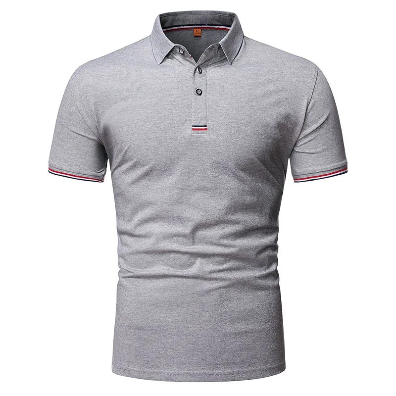 

Summer business foreign trade Polo shirt men 2021 new short-sleeved lapel solid color advertising shirt