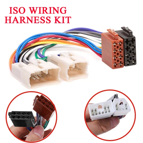 12 В ISO автомобильный радиоприемник проводка адаптер штекер кабель автомобильное