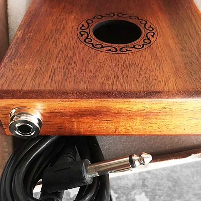 17 клавиш калимба с электрической коробкой африканское красное дерево акации