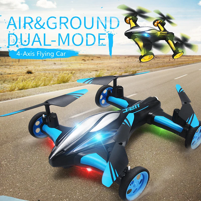 

KaKBeir RC Drone Air-Ground Flying Car H23 Quadcopter with light One-key Return Remote Control Drones Model Helicopter Best Toys