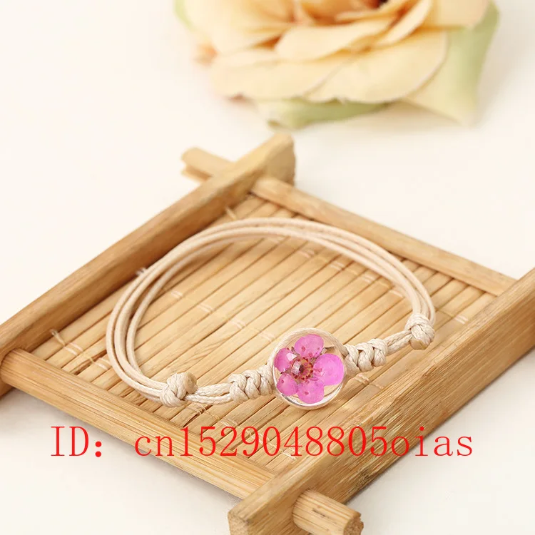 Натуральный белый кристалл камень браслет многоцветный вечный цветок ручной