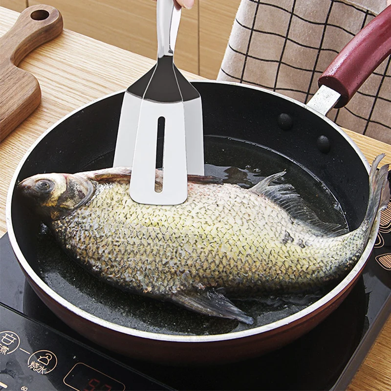 Лопатка из нержавеющей стали для сковородки зажим материала 304/201 пищевой хлеба