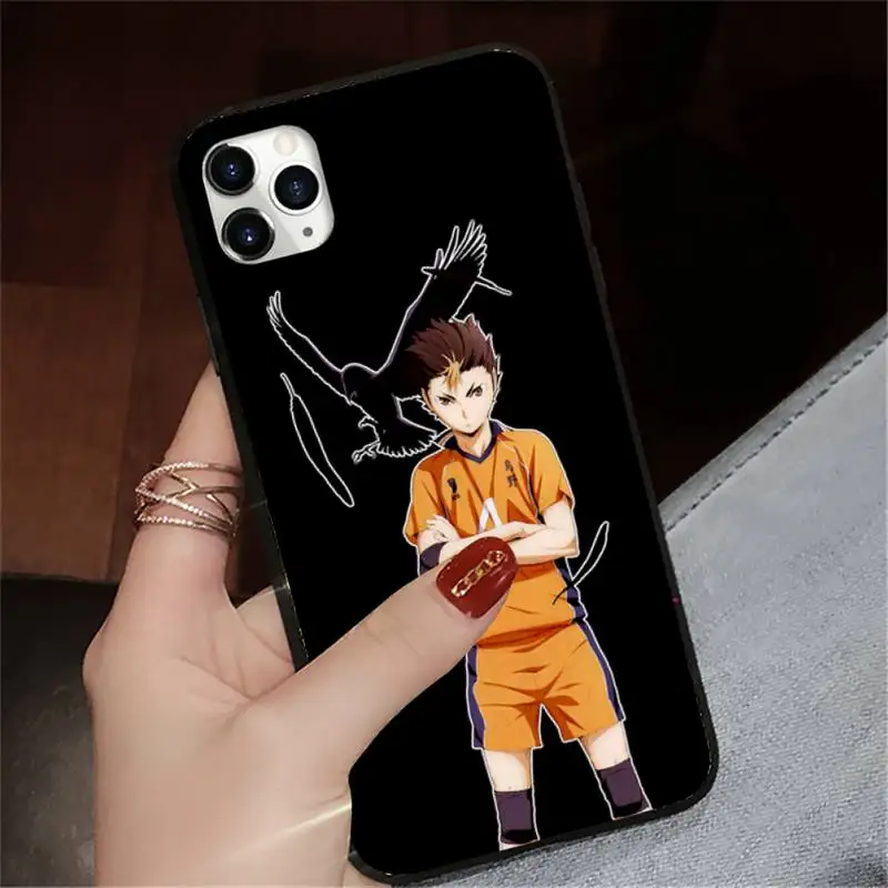 

Japanese anime Haikyuu Hinata Phone Case for iPhone 11 12 pro XS MAX 8 7 6 6S Plus X 5S SE 2020 XR mini