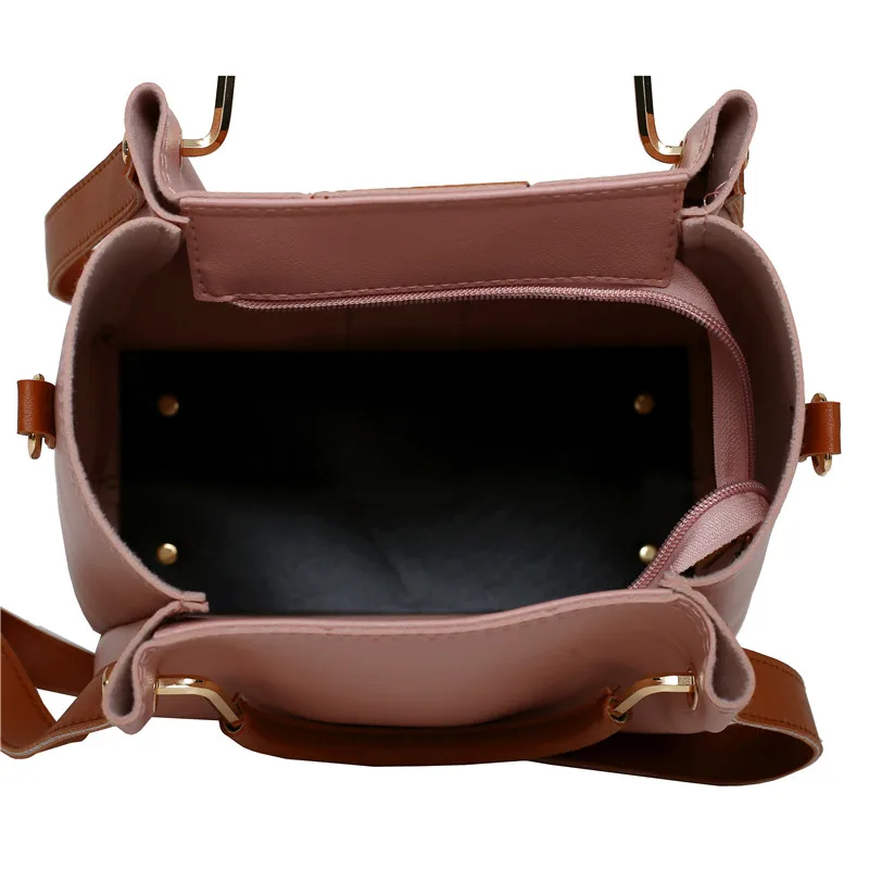 

4PCS/SET Hot New Women Messenger Bags Tote Handbag Fashion Shoulder Bag Lady PU Leather Casual Female Sac A Main Set