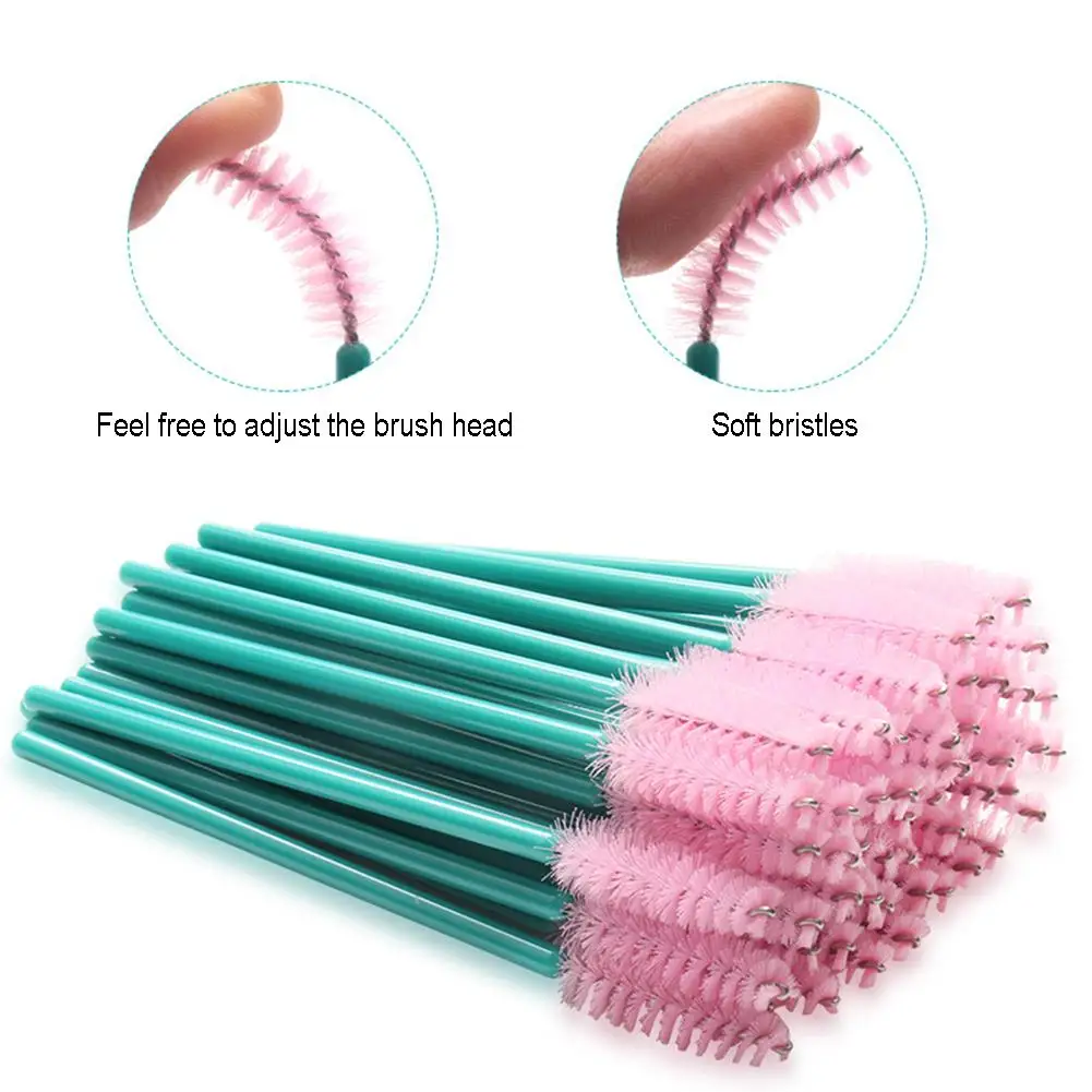 Новинка 50 шт./компл. щетка для ресниц Макияж щеточки Одноразовые Тушь палочки