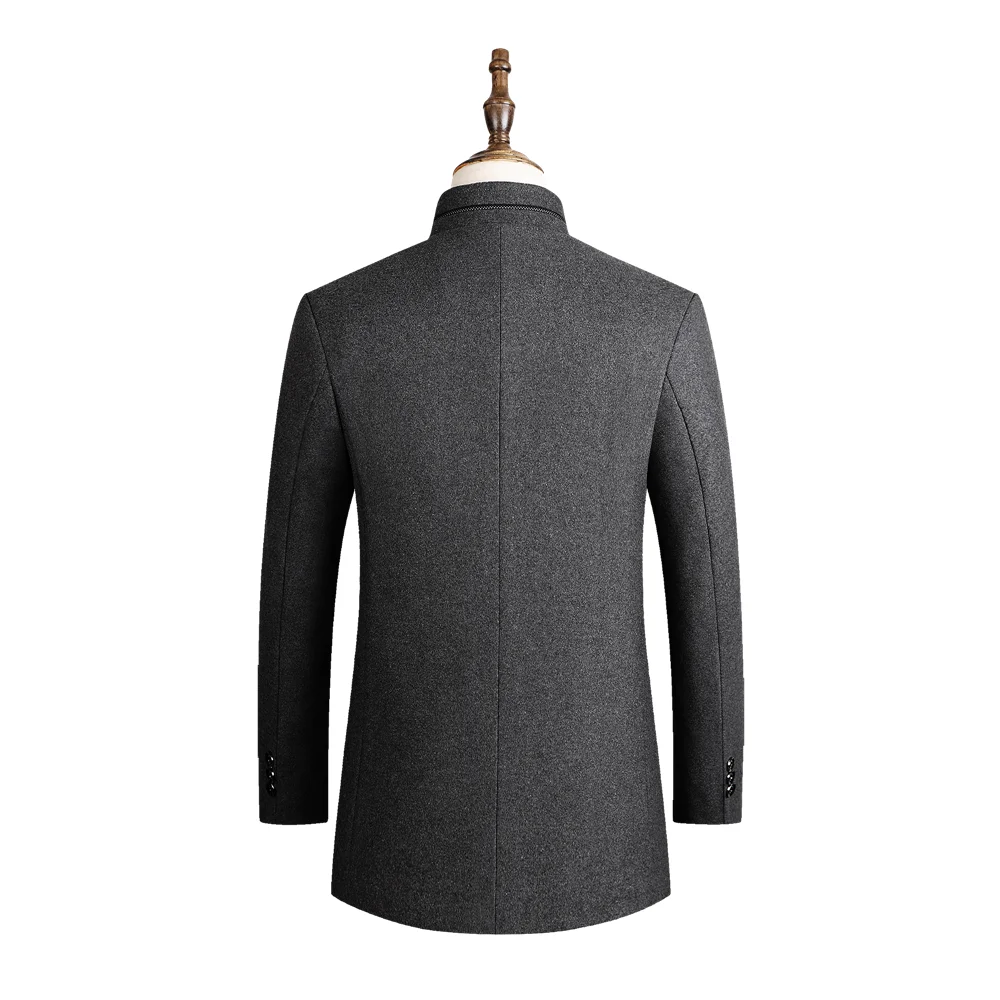 Men's Tweed Coat,Men's Trench Coat Jacket,Middle-aged Dad's Coat,collar Tweed Coat,Middle-aged and Old Wool Coat,Tweed Coat Men