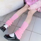 Японские гетры Лолиты для девочек, шерстяные вязаные Бальные носки, милые женские осенние зимний утеплитель для ног носки