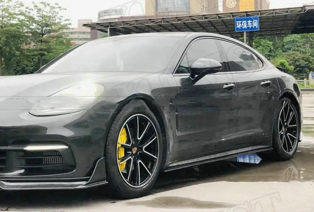 Фартук для автомобильных боковых юбок Из 971 углеволокна Porsche Panamera комплект кузова
