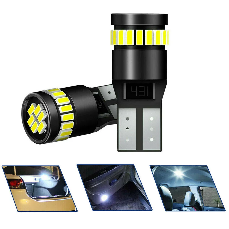 

2 шт., автомобильные светодиодсветодиодный лампы T10 501 194 W5W SMD 24