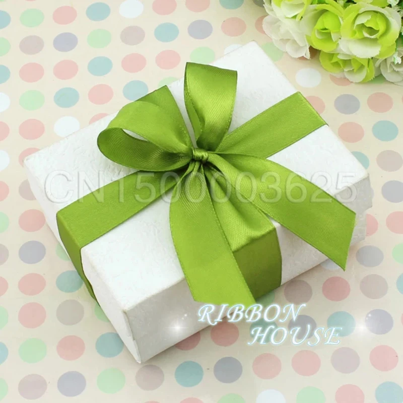 fruit green Single Face Satin Ribbon Wholesale Gift Wrapping Christmas ribbons images - 6