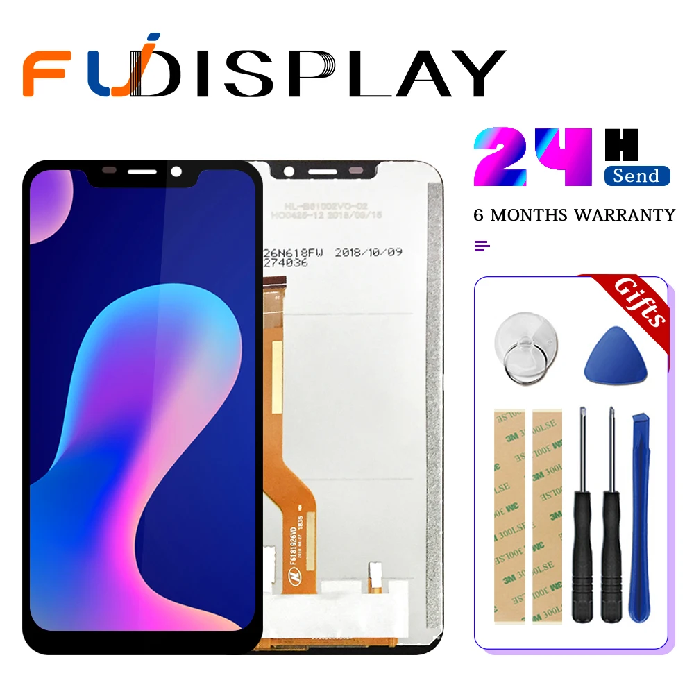 Для оригинального Oukitel C12 Pro ЖК дисплей + кодирующий преобразователь сенсорного