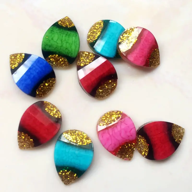 60 шт. украшения для волос в виде капель воды домашние скрапбукинга стразы из