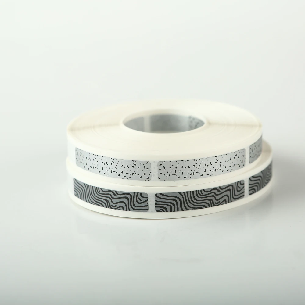 1000 шт 8x40mm Руководство Сотрите наклейки этикетки Зебра носки без пятки с рисунком