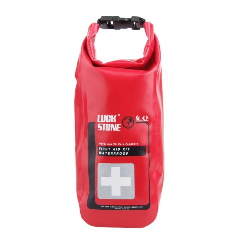 

Waterproof First Aid Kit Bag Empty Portable Emergency Kits Trauma Bag, Great for Car, Home, Camping & Hiking, Red Bag