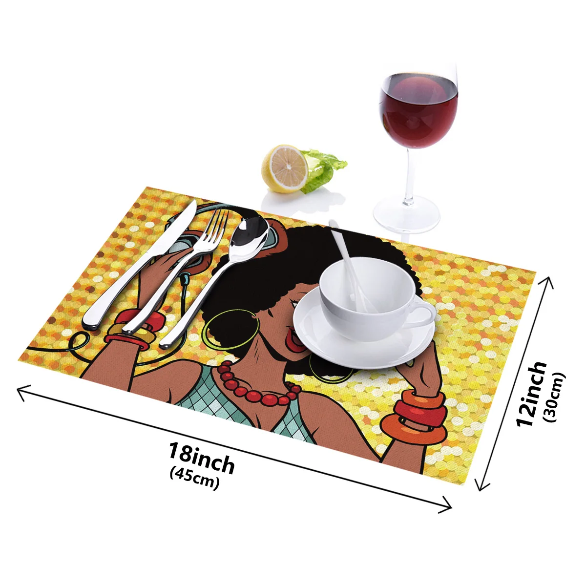 Музыкальная африканская Женская кухонная подставка с принтом коврик для