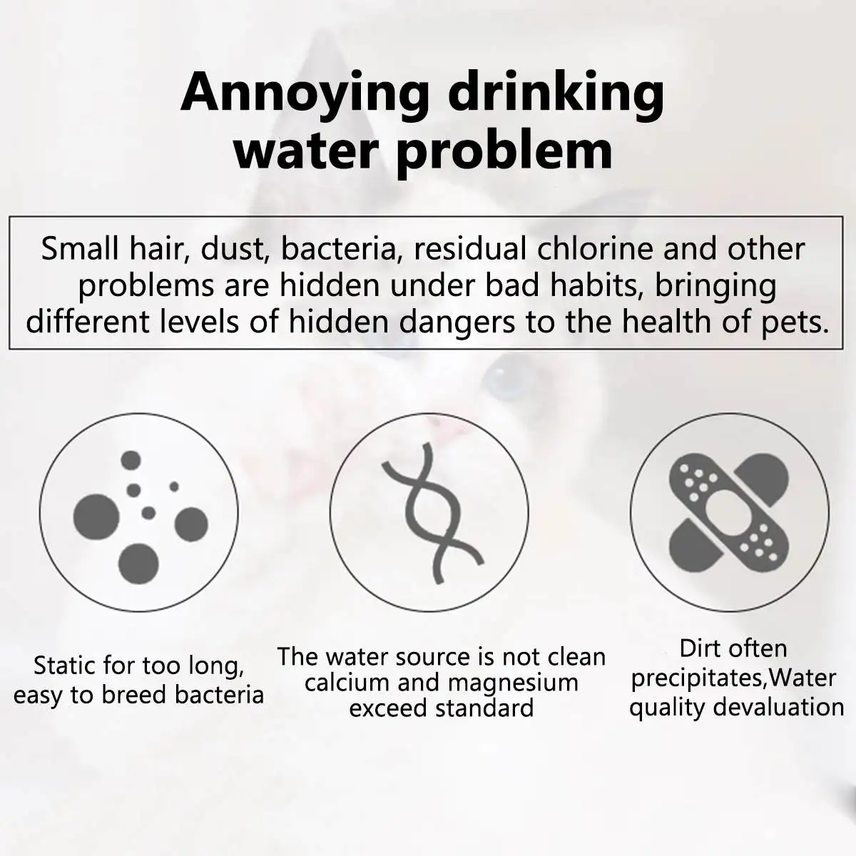 

1300ml Smart Ceramic Pet Automatic Waterer Circulating Water Dispenser Fountain For Pet Supplies Fountain Water Basin Drinker