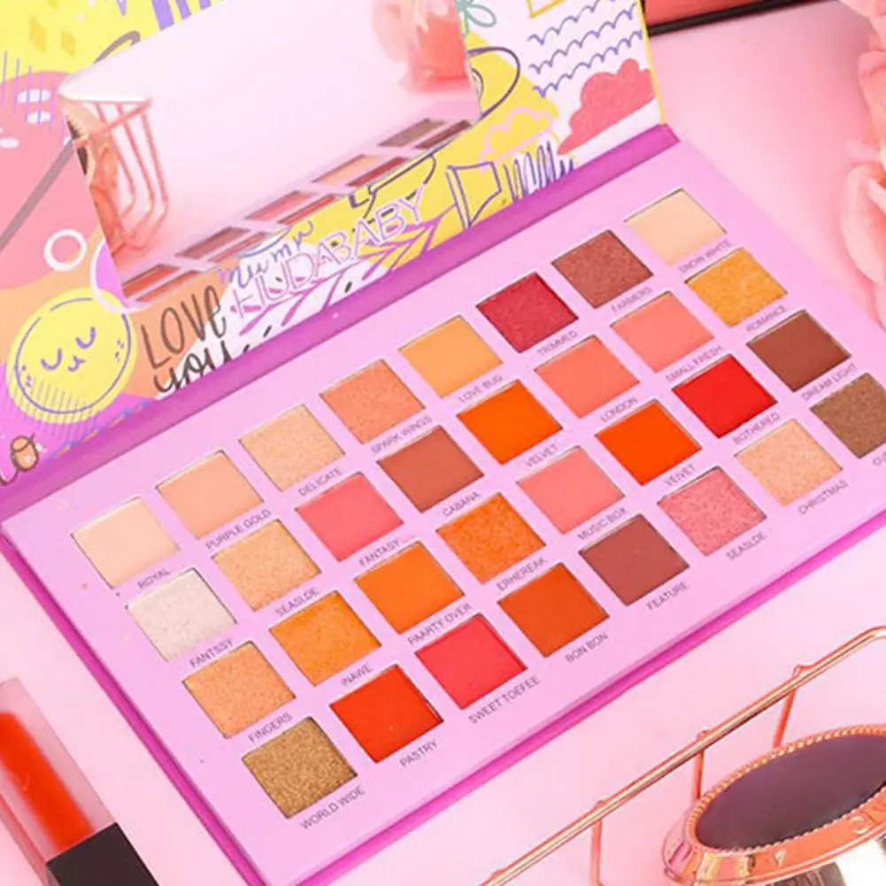 32 Цвета Тени для век пластина матовые мерцающие нежные многоцветные