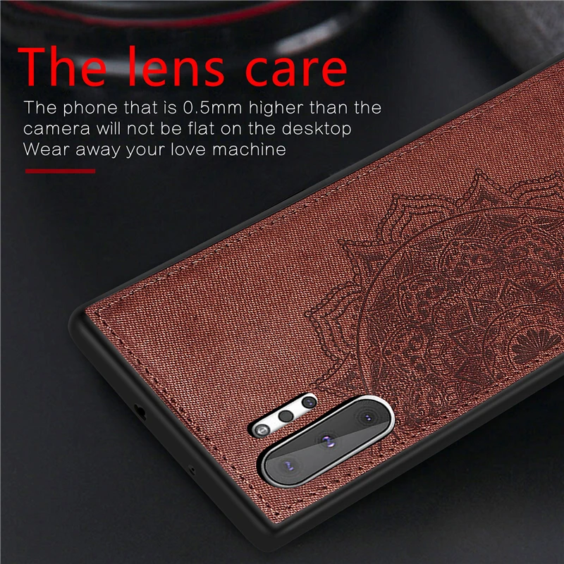 for samsung galaxy note 10 plus case magnetic fashion style shockproof fabric cloth case for samsung note 10 pplus cover note10 free global shipping