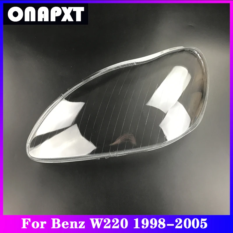 

Front Headlight Cover For Mercedes-Benz W220 S350 S280 S600 S500 S320 Car Head Light Lampshade Lamp Shell Case Lens 1998-2005