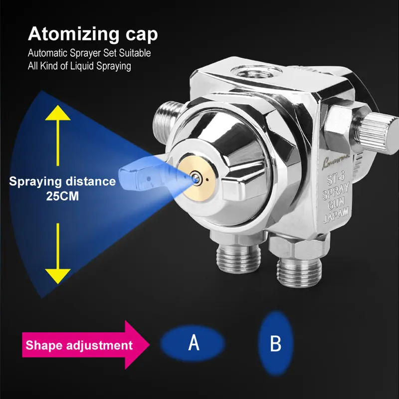 Япония ST 6 6R автоматический распылитель пистолет Краски Батарея уставкой|automatic