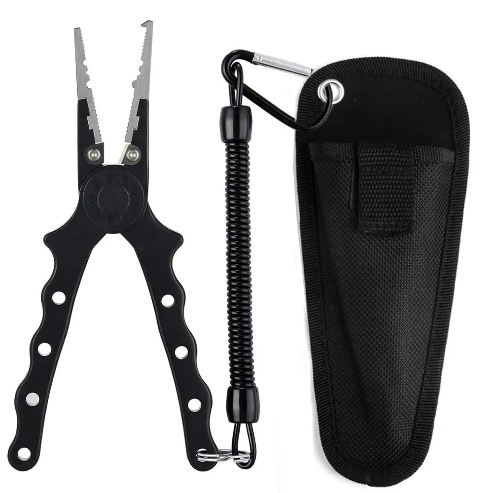 Алюминиевые рыболовные плоскогубцы Crazy Shark резак с разрезом и кольцом для резки