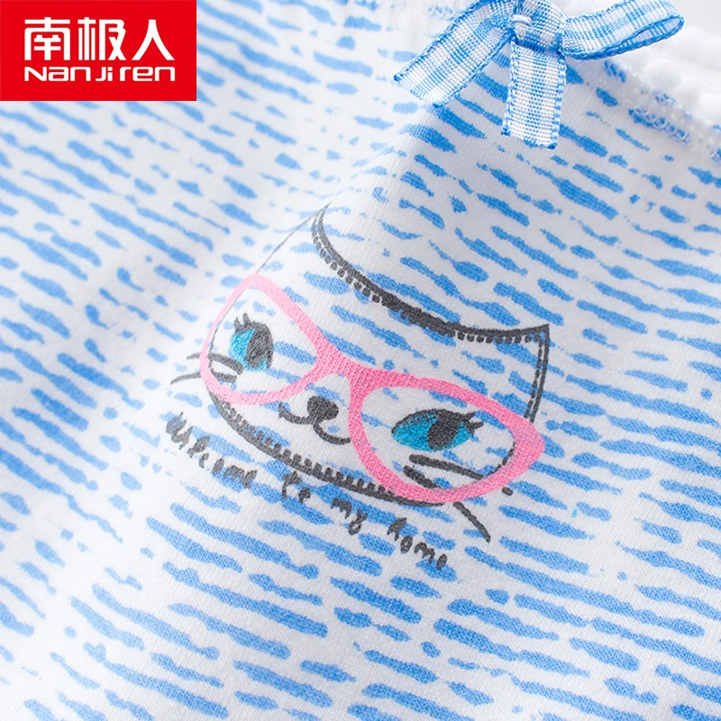 NANJIREN 5/pcs Women Briefs Cotton Pink Gray Print Female Underwear Girl Large Size Underwears Panties Beautiful Teenage Shorts | Женская