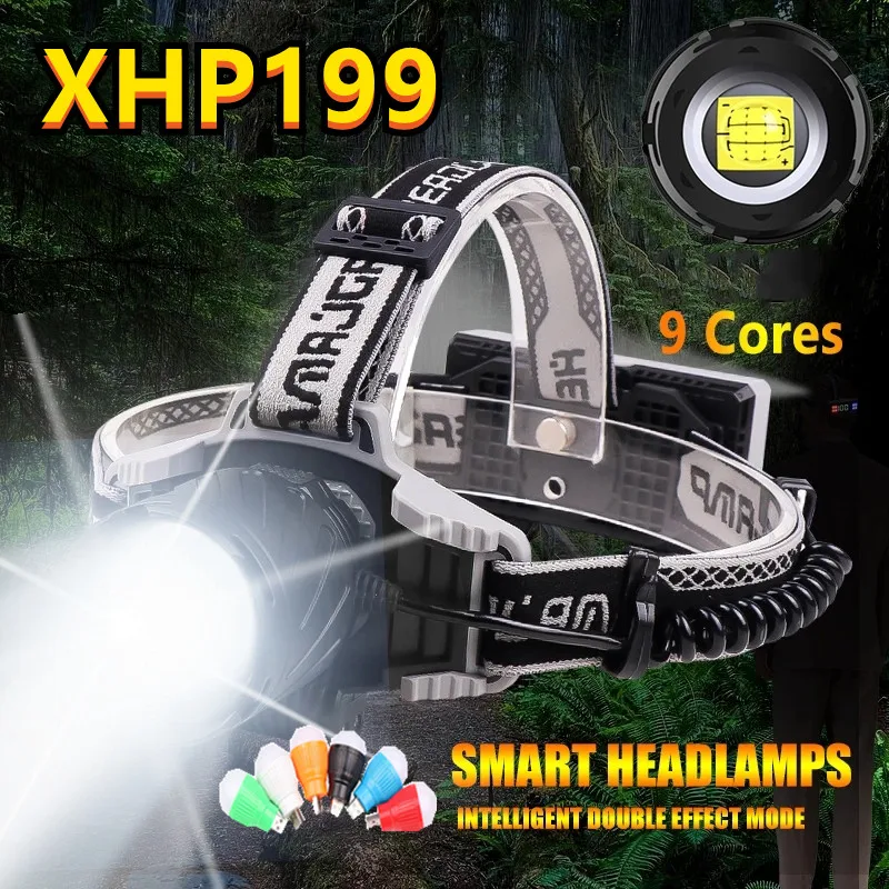 Светодиодный налобный фонарь фсветильник рь для рыбалки XHP199.2 - Цена: 1930.03